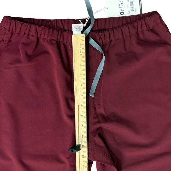 Figs Technical Collection Maroon Red Burgundy Pisco Basic Men's Scrub Pants Sz M - Picture 11 of 12